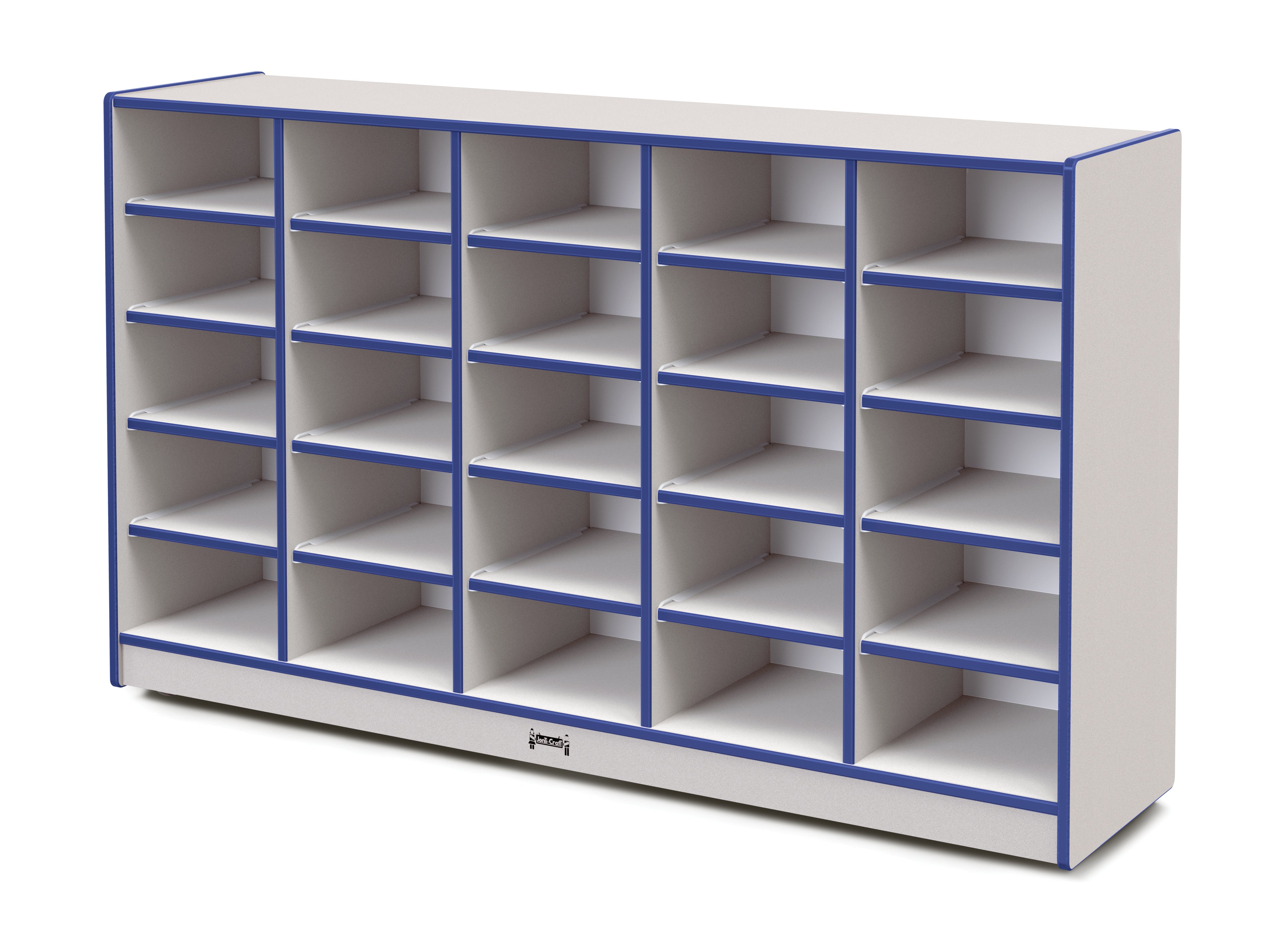 Rainbow Accents® 25 Tub Mobile Storage - with Tubs - Blue