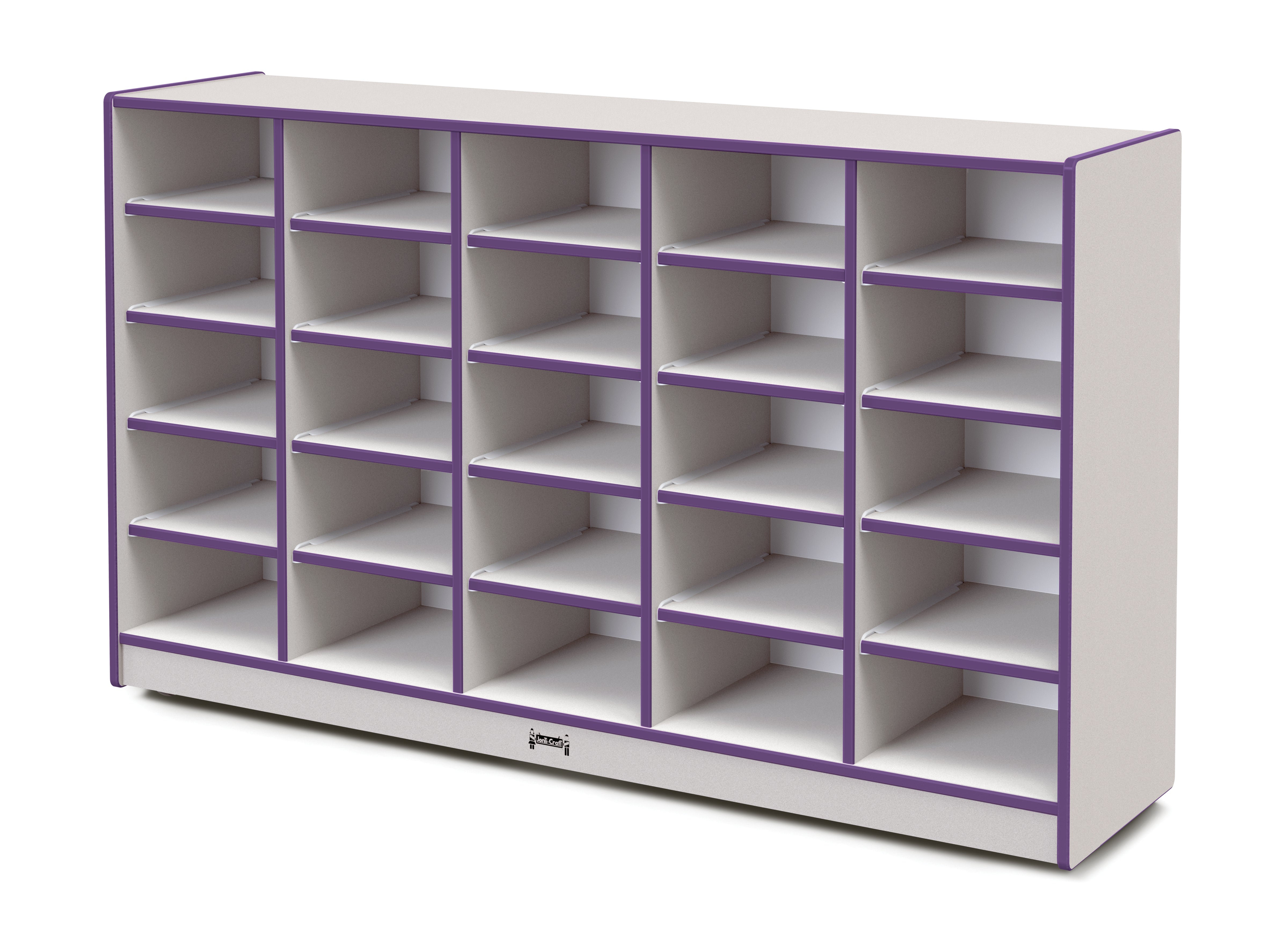 Rainbow Accents® 25 Tub Mobile Storage - with Tubs - Purple