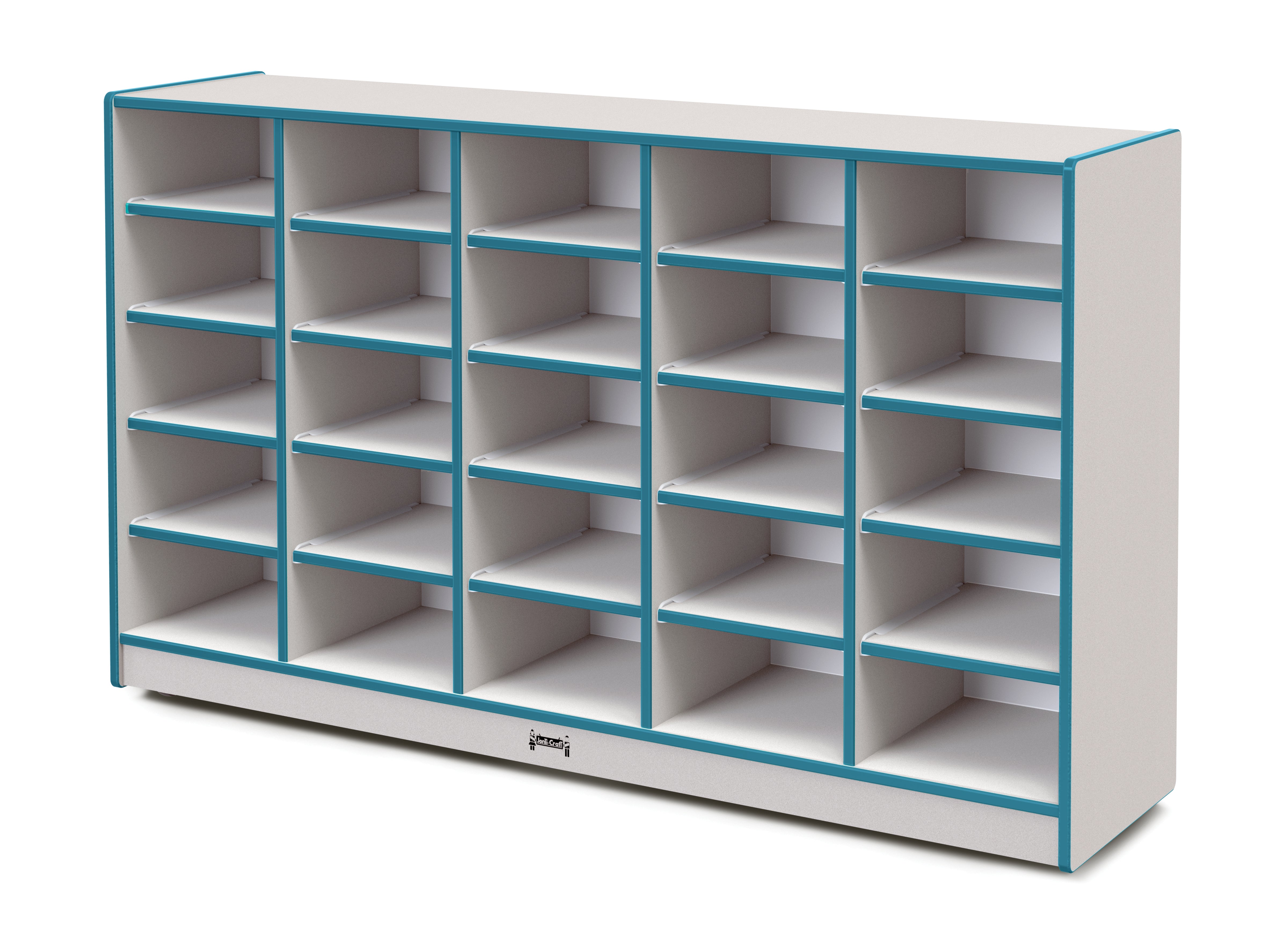 Rainbow Accents® 25 Tub Mobile Storage - with Tubs - Teal