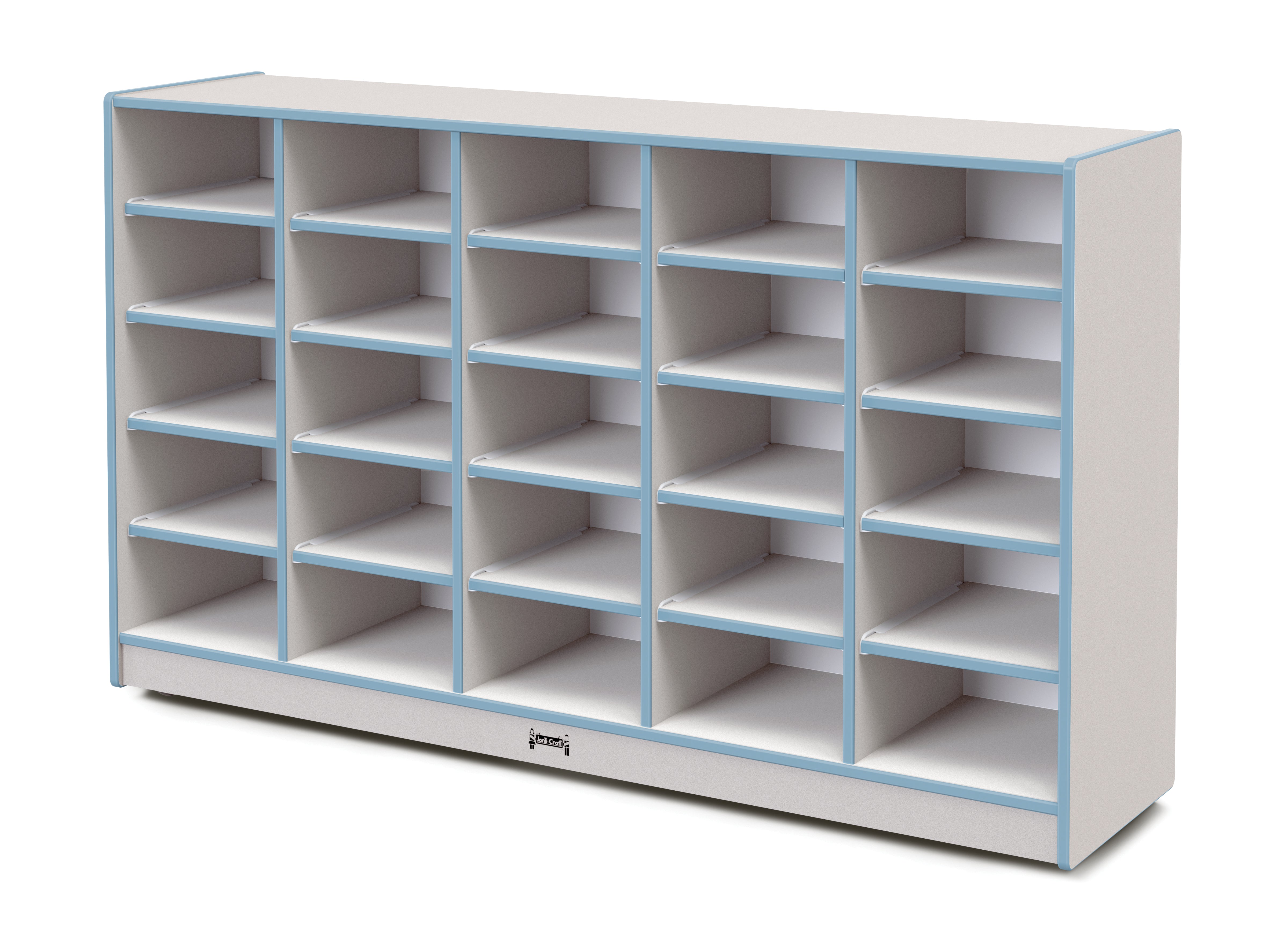 Rainbow Accents® 25 Tub Mobile Storage - with Tubs  - Coastal Blue