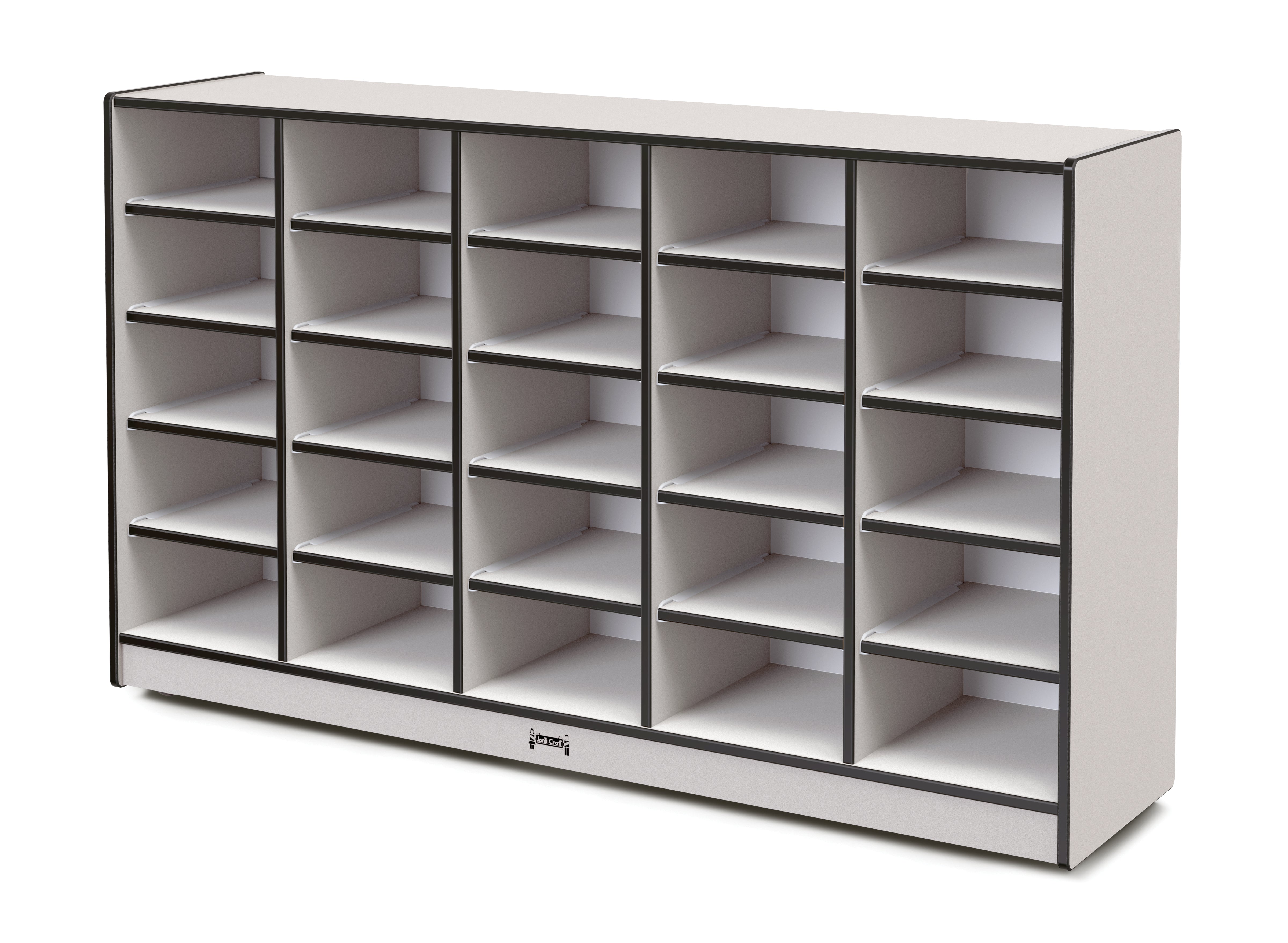 Rainbow Accents® 25 Tub Mobile Storage - with Tubs - Black