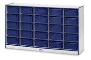 Rainbow Accents® 25 Tub Mobile Storage - with Tubs - Blue