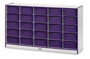 Rainbow Accents® 25 Tub Mobile Storage - with Tubs - Purple