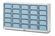 Rainbow Accents® 25 Tub Mobile Storage - with Tubs  - Coastal Blue