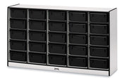 Rainbow Accents® 25 Tub Mobile Storage - with Tubs - Black