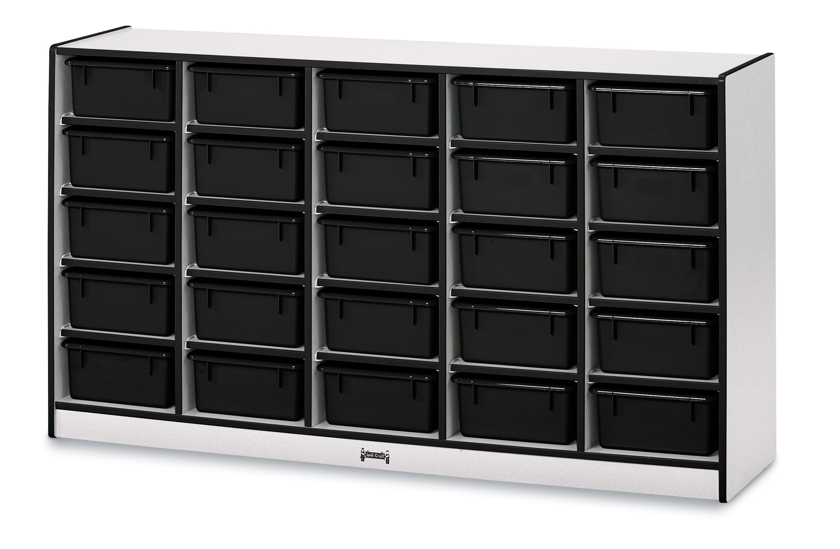 Rainbow Accents® 25 Tub Mobile Storage - without Tubs - Black