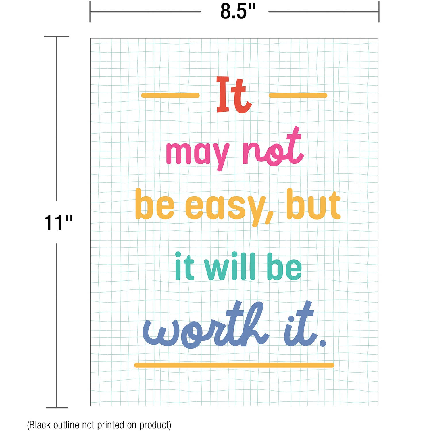 Mini Posters: Growth Mindset Quotes Poster Set, 12 Pieces
