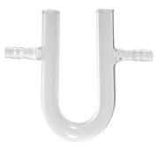 Drying Tube U with arm 100mm length. Borosilicate Glass.