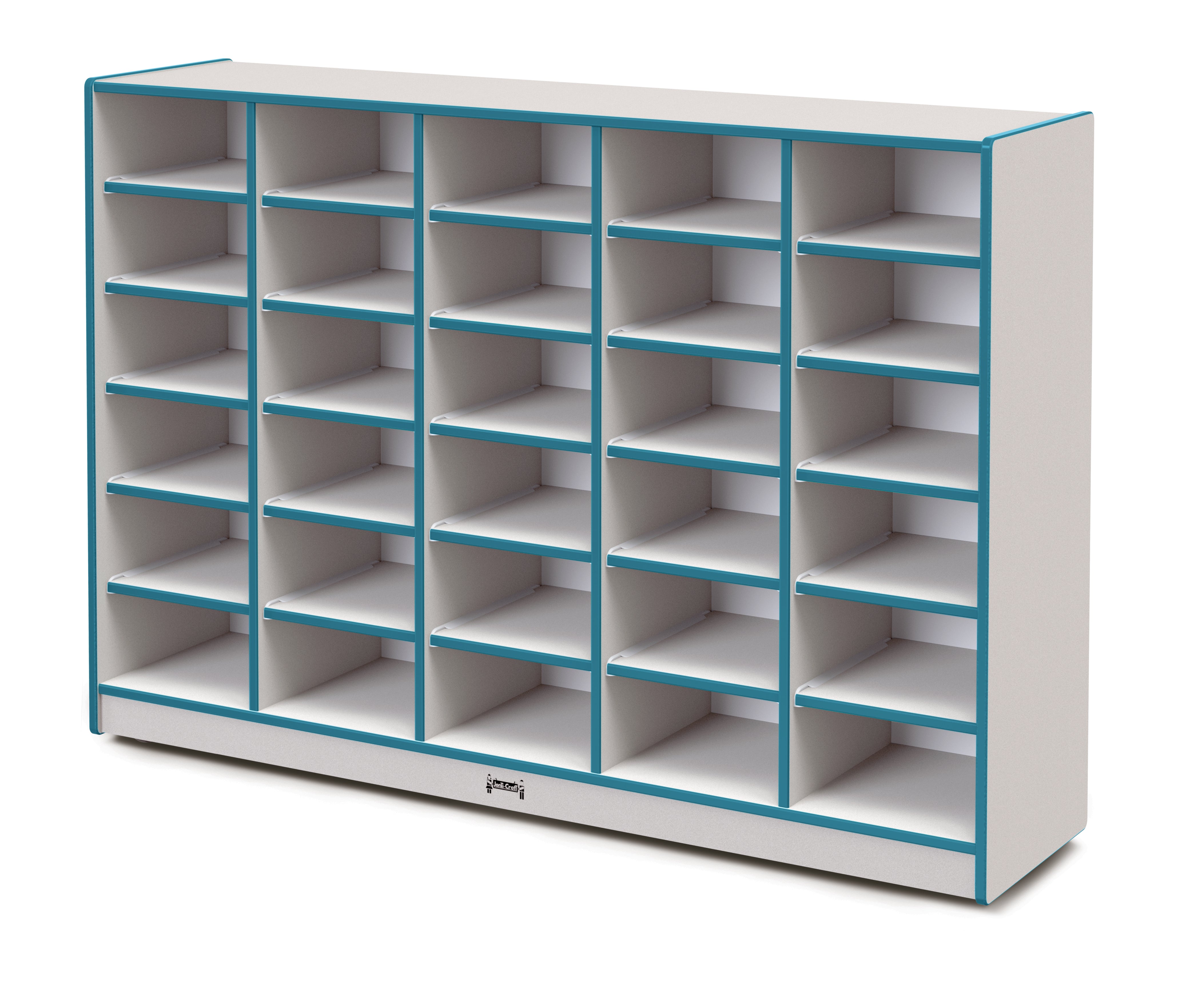 Rainbow Accents® 30 Tub Mobile Storage - without Tubs - Teal