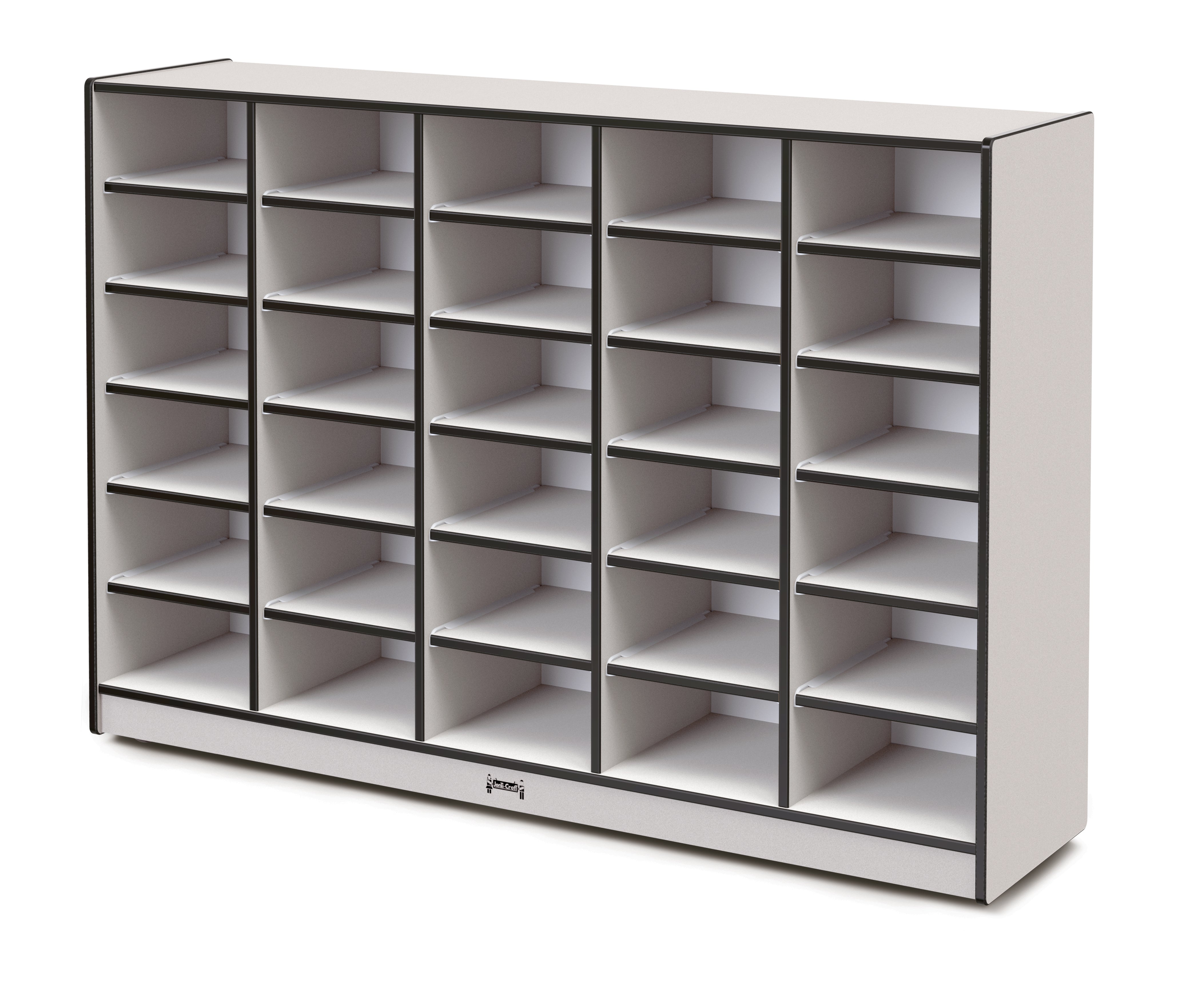 Rainbow Accents® 30 Tub Mobile Storage - with Tubs - Black