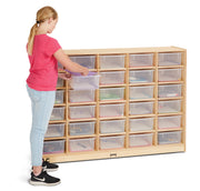 Jonti-Craft® 30 Tub Mobile Storage - with Clear Tubs