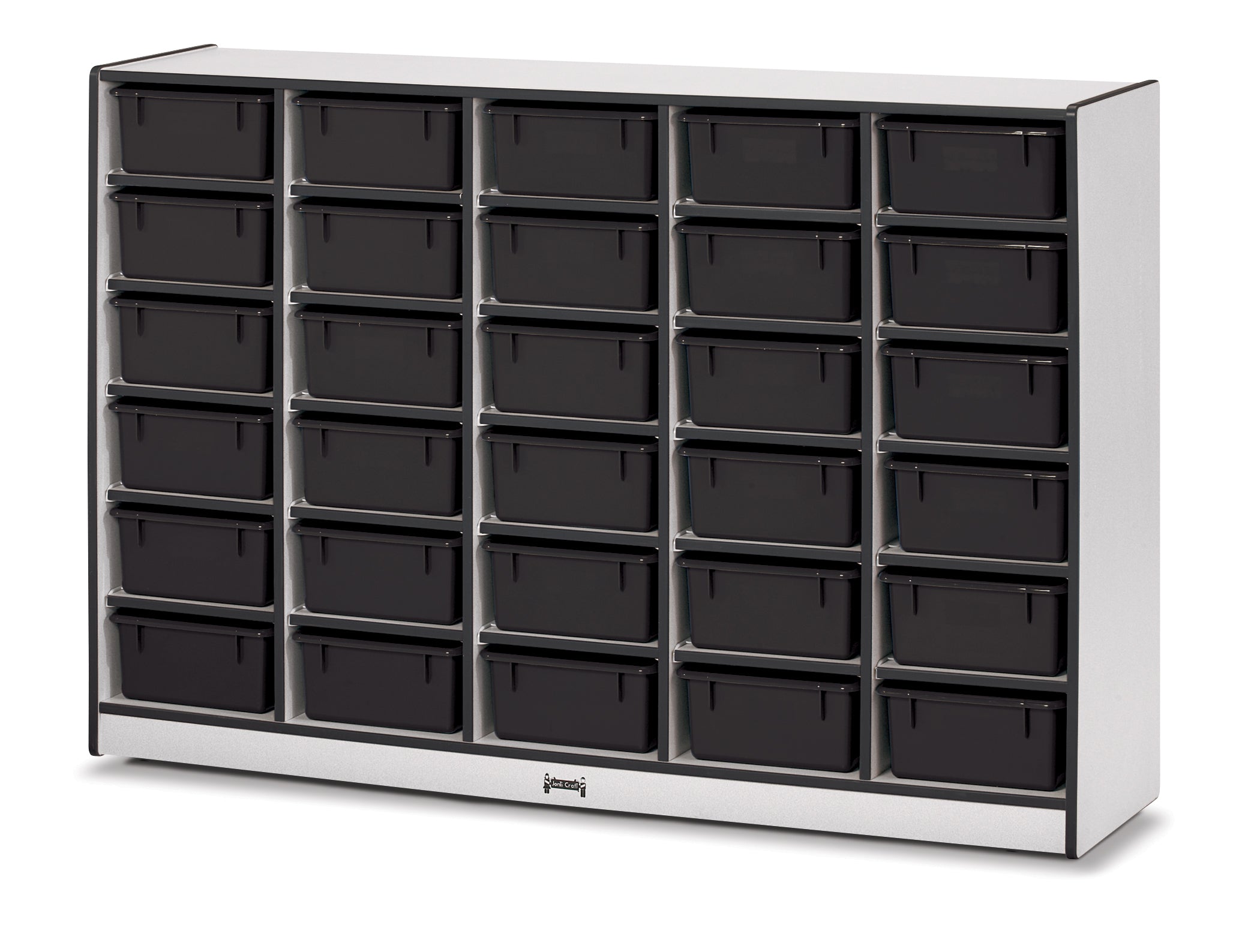 Rainbow Accents® 30 Tub Mobile Storage - without Tubs - Black