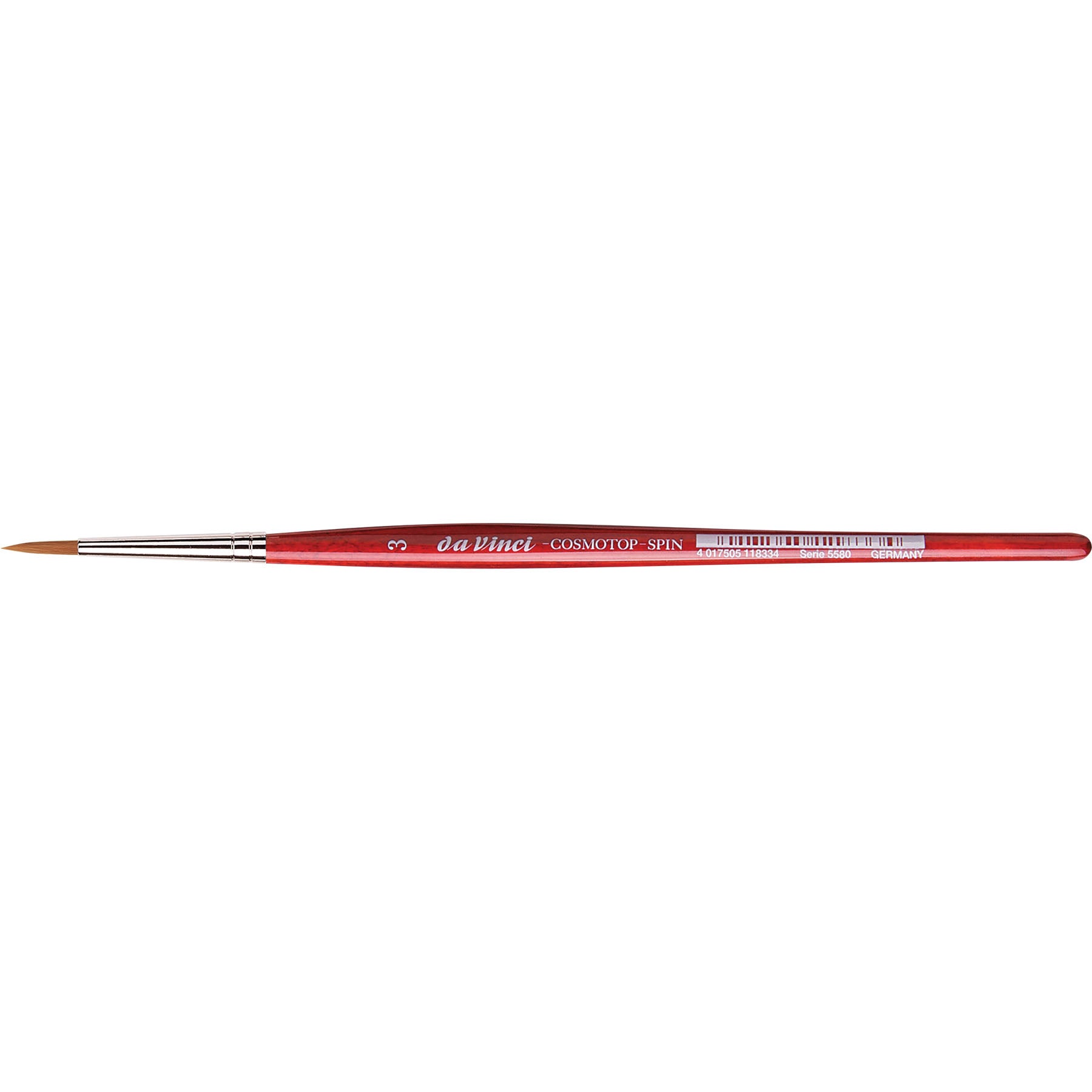 COSMOTOP-SPIN Silkpainting Brush, Synthetic, Watercolor, Round, Size 3