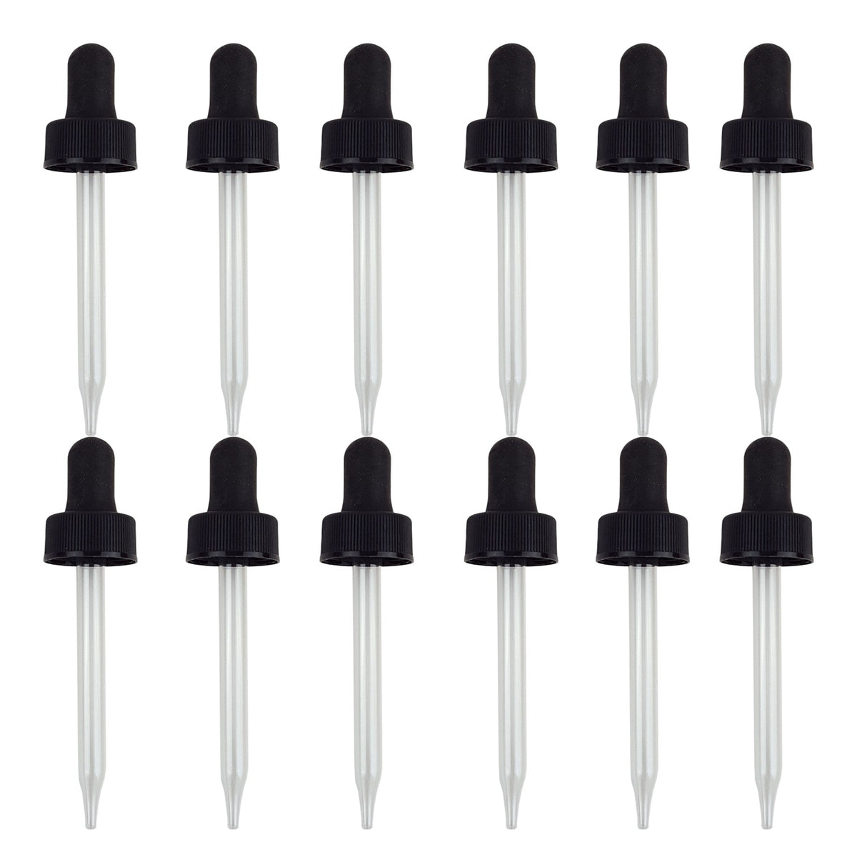 Dropper Cap, 2oz, 20/400 Neck Size, 7mm Outer Dimension x 3.5" Length, Pack of 12