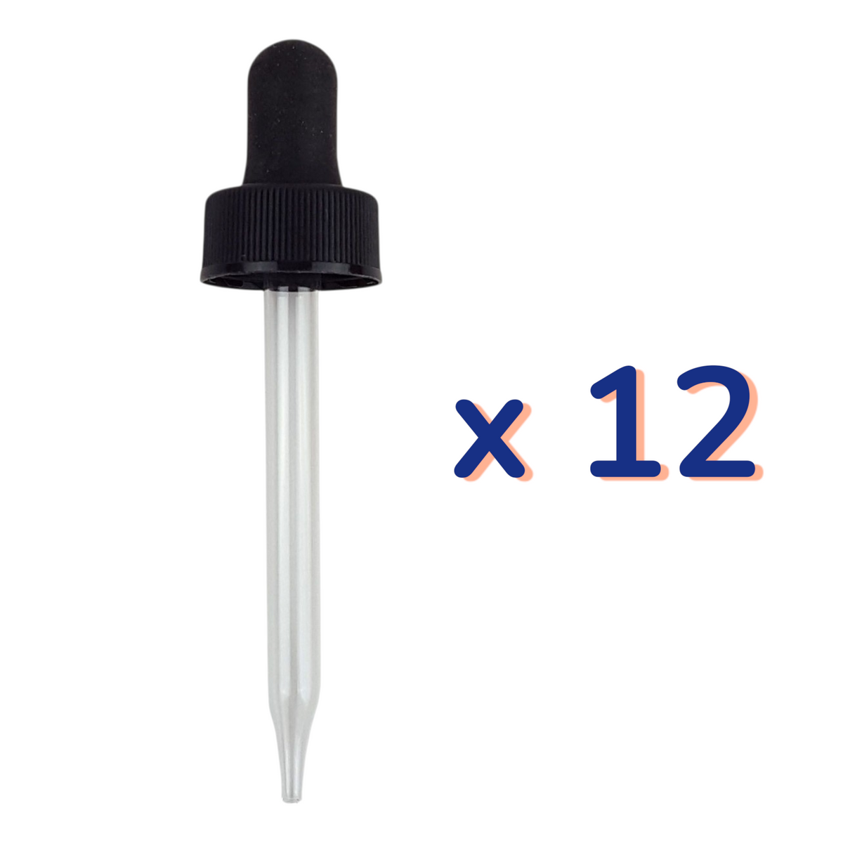 Dropper Cap, 4oz, 22/400 Neck Size, 7mm x 108mm, Pack of 12