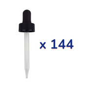 Dropper Cap, 2oz, 20/400 Neck Size, 7mm Outer Dimension x 3.5" Length, Case of 144