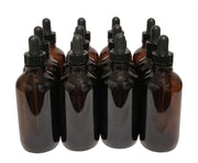 Bottle, Flint Glass, Boston Round, Amber, 4oz, with Dropper Assembly, Case of 144