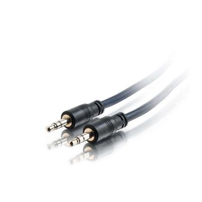 C2G 50ft 3.5mm Stereo Audio Cable with Low Profile Connectors - Plenum Rated - Aux Cable - M/M - 50 Ft Audio Cable - 40518