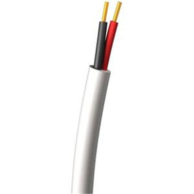C2G 40537 18 AWG Bulk Speaker Wire, Plenum CMP-Rated, White Jacket (250 Feet, 76.2 Meters)