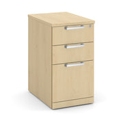 OfficeSource Laminate 3 Drawer Mobile Pedestal - Box/File - Maple