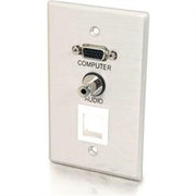 Single Hd15 3.5Mm Wall Plate