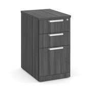 OfficeSource Laminate 3 Drawer Mobile Pedestal - Box/File - Coastal Gray