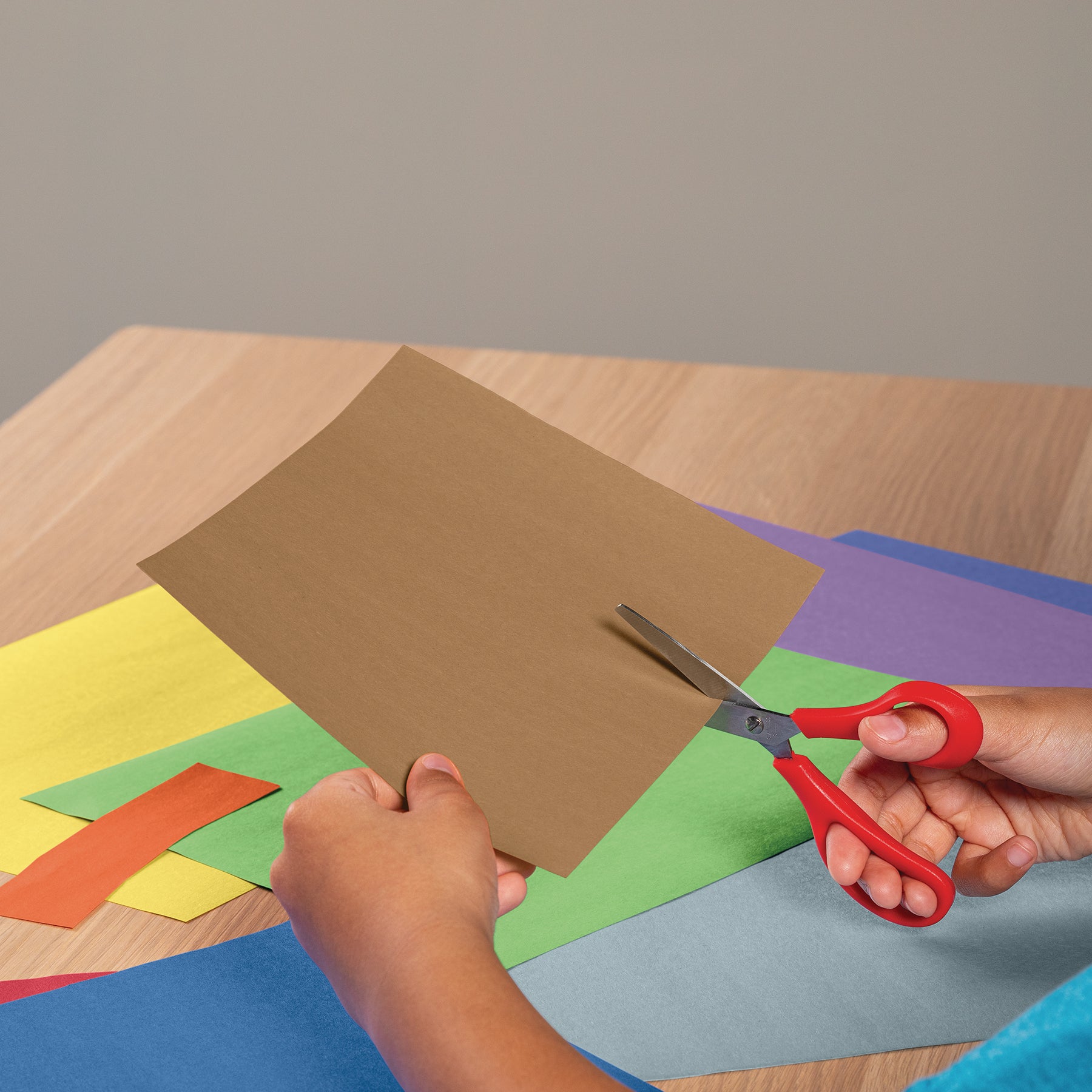 Construction Paper, Medium Weight, Light Brown, 12" x 18", 50 Sheets