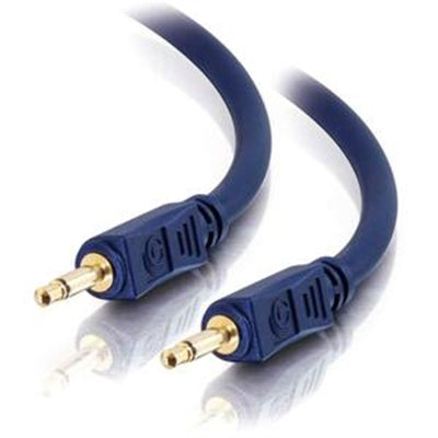 C2G 40619 Velocity 3.5mm M/M Mono Audio Cable, 3Ft, Blue