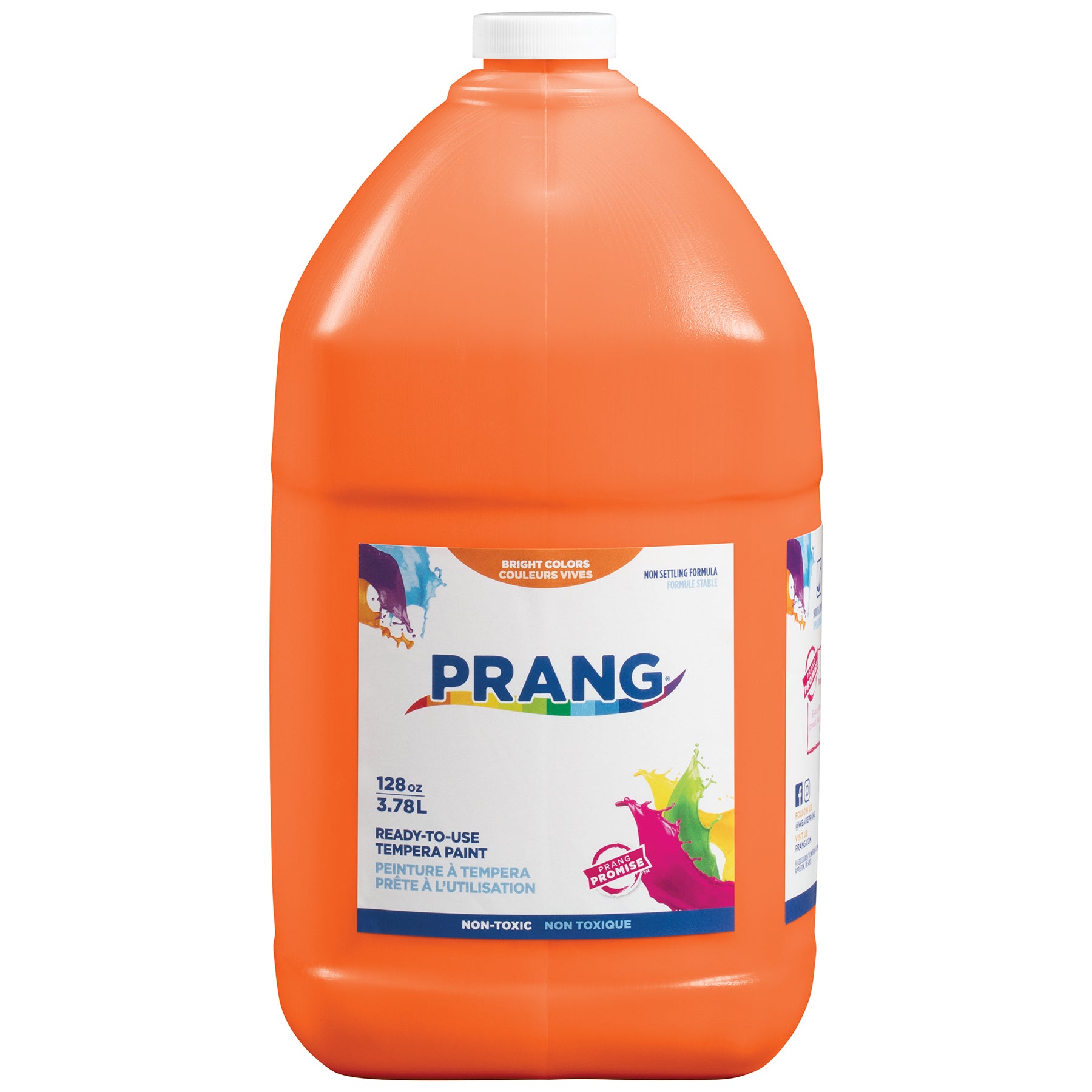 Ready-to-Use Tempera Paint, Orange, 1 Gal
