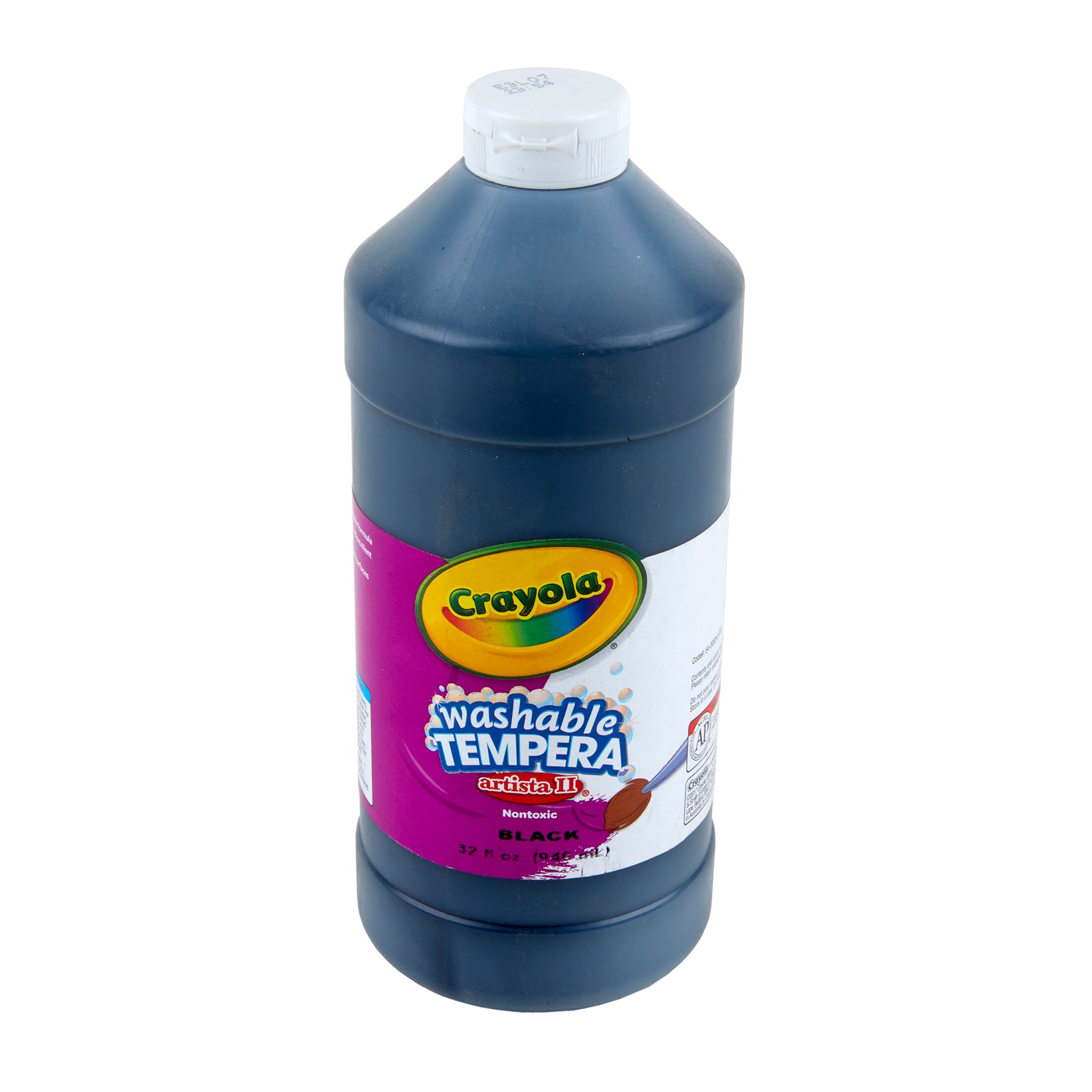 Artista II Washable Tempera Paint, 32 oz, Black