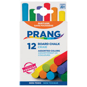 Hygieia® Dustless Board Chalk, Assorted Colors, Pack of 12