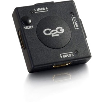 C2G 3-Port HDMI Switch - Auto Switch - 1920 X 1080 - Full HD - 3 X 1 - 1 X HDMI Out