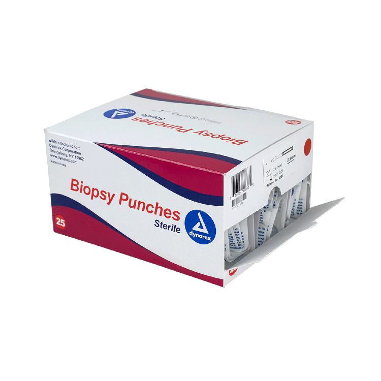 Biopsy Punches, 2.5 mm, Green - 25 pcs per Box