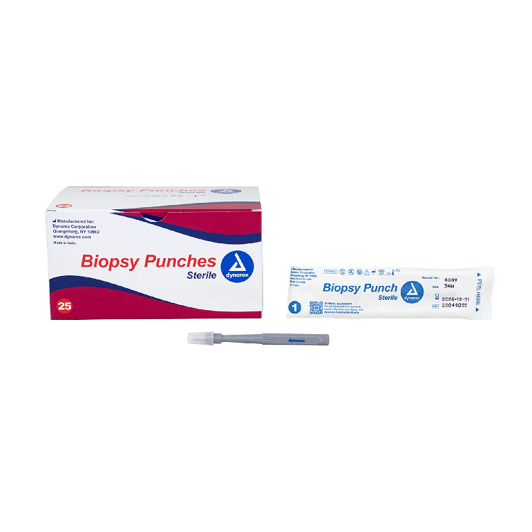 Biopsy Punches, 3.0 mm, Gray - 25 pcs per Box