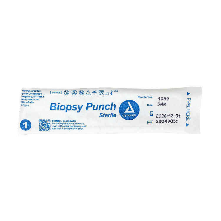 Biopsy Punches, 3.0 mm, Gray - 25 pcs per Box