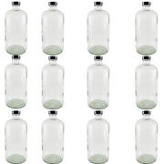 Bottle, Flint Glass, Clear, 32oz, with Cap, 33/400 Neck Size, Pack of 12