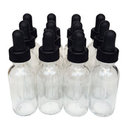 Bottle, Flint Glass, Clear, 1oz, with Dropper Assembly, 20/400 Neck Size, Case of 144