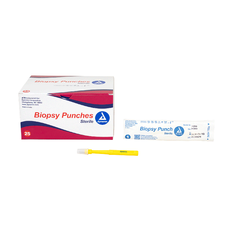 Biopsy Punches, 3.5 mm, Yellow - 25 pcs per Box