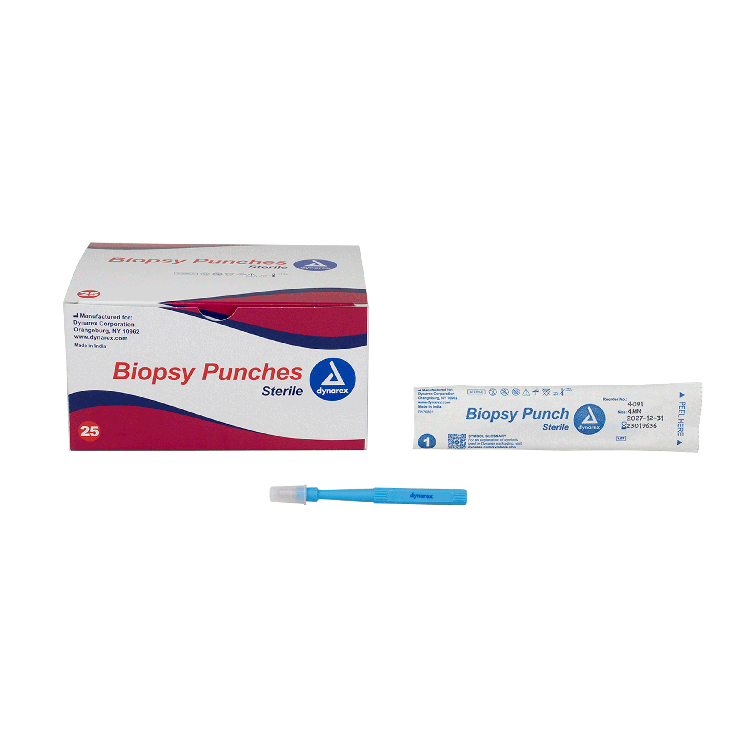Biopsy Punches, 4.0 mm, Blue - 25 pcs per Box