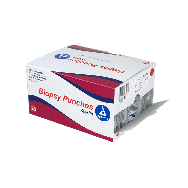 Biopsy Punches, 4.0 mm, Blue - 25 pcs per Box