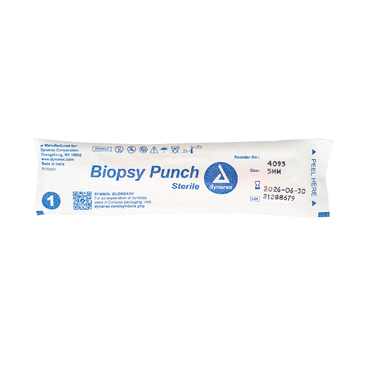 Biopsy Punches, 5.0 mm, Pink - 25 pcs per Box