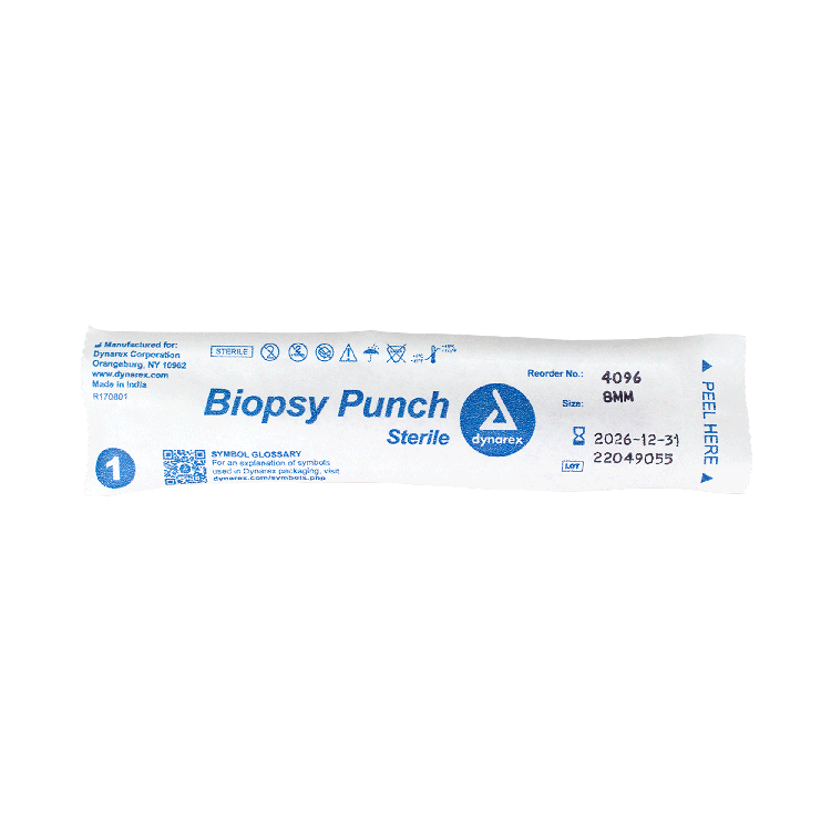 Biopsy Punches, 8.0 mm, Purple - 25 pcs per Box