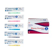Biopsy Punches, Mix Box: 2, 3, 4, 5 and 6 mm, Assorted Pack, 25 per Box (5 each size)
