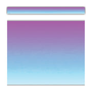 Purple and Blue Color Wash Straight Border Trim, 35 Feet