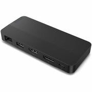 Lenovo - USB-C Dual Display Travel Dock Without Adapter