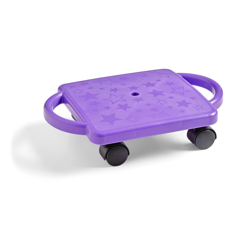SCOOTER, PLASTIC W/HANDLES PURPLE
