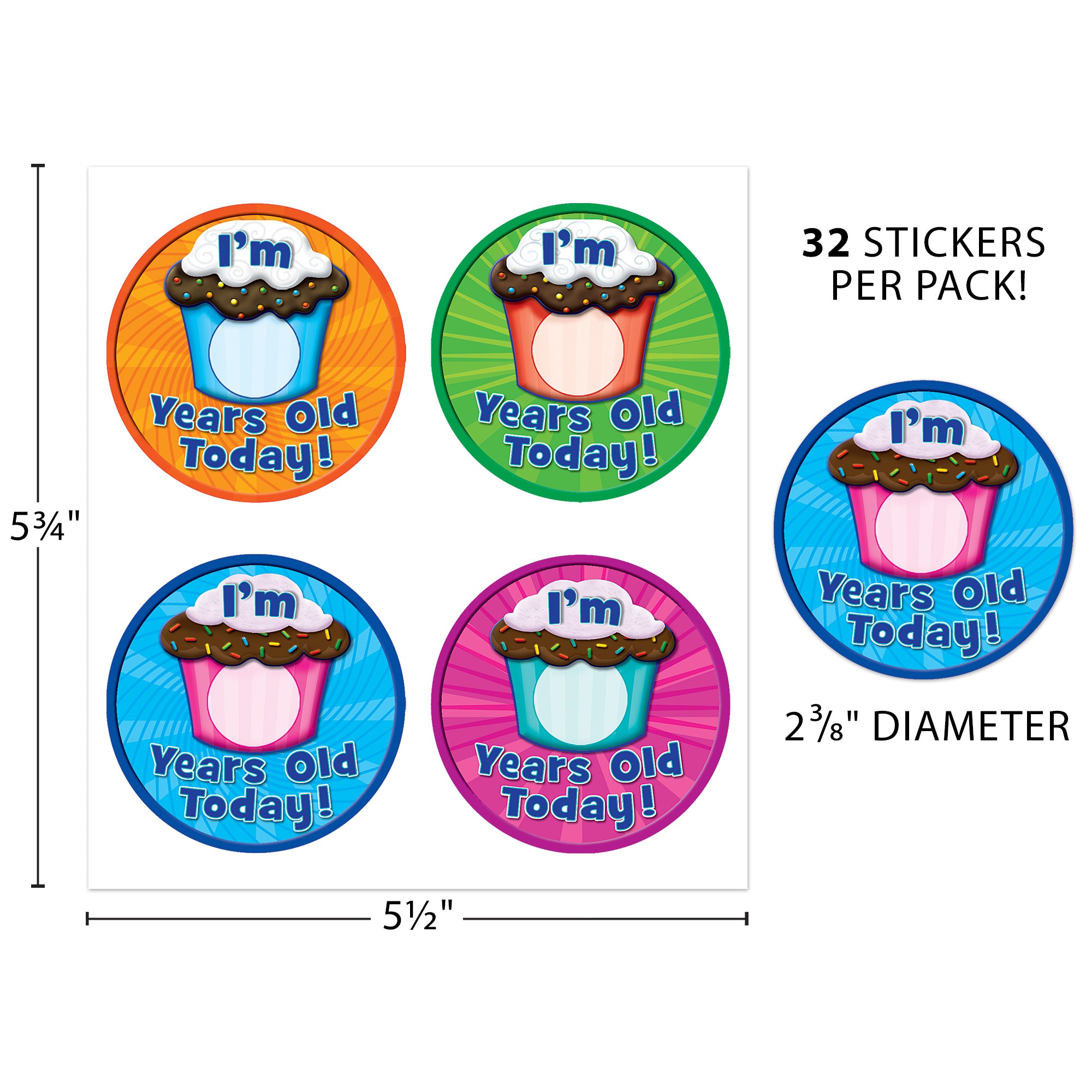 I’m __ Years Old Today Wear ’Em Badges