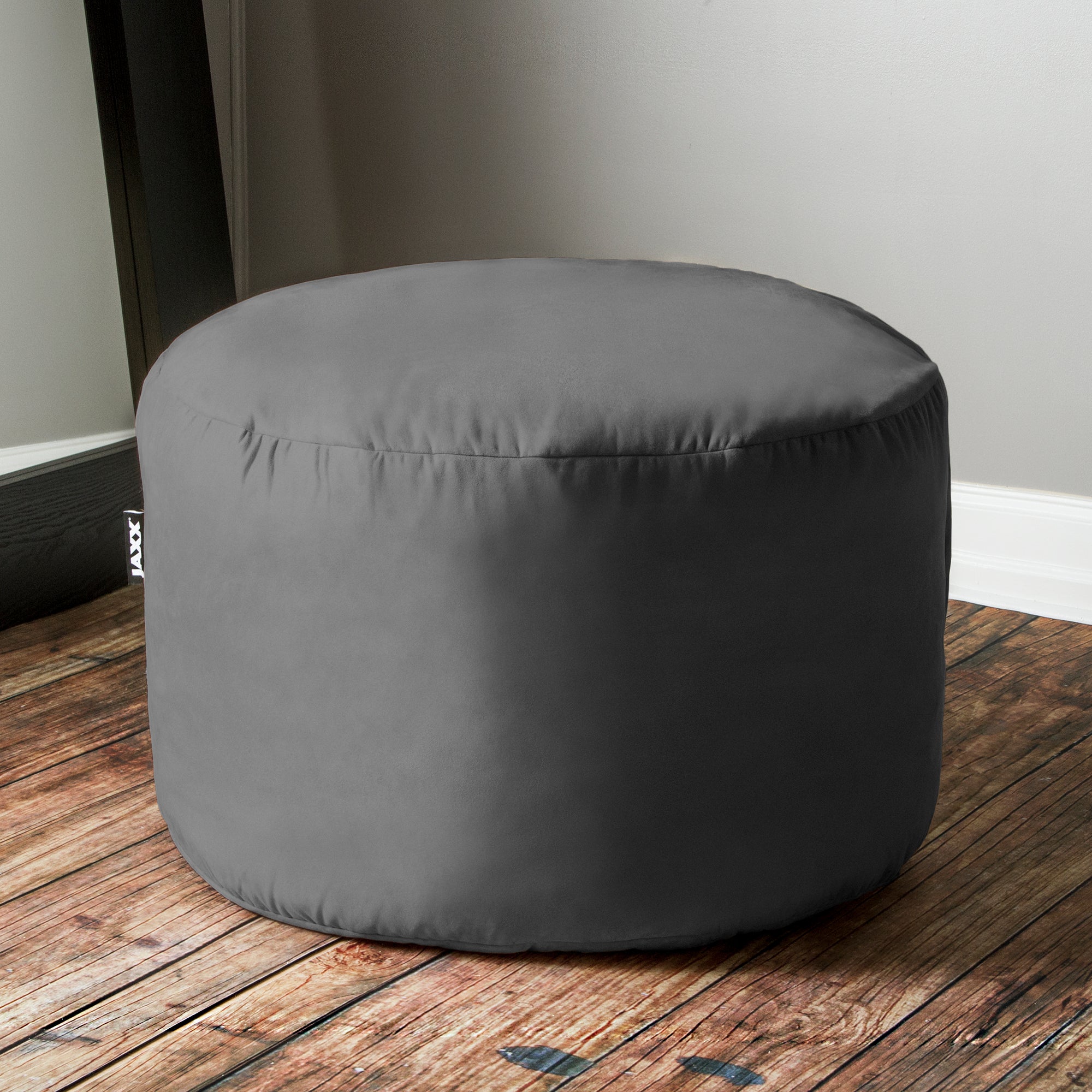 Jaxx Saxx 3 Foot Bean Bag Chair with Removable Cover, Charcoal