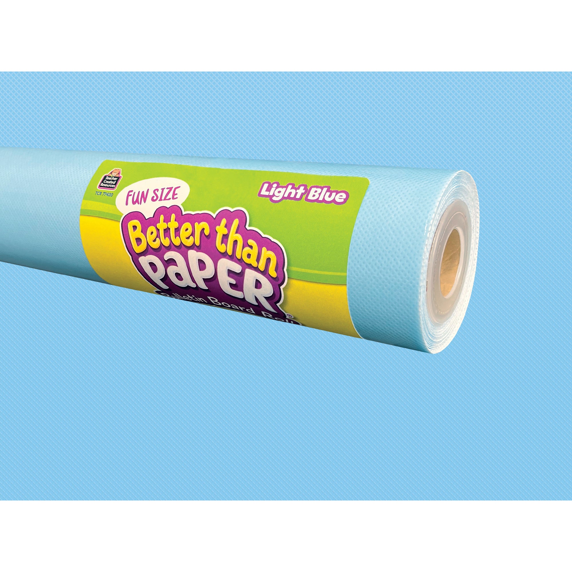 Better Than Paper® Bulletin Board Roll, 4' x 12', Light Blue, 4 Rolls