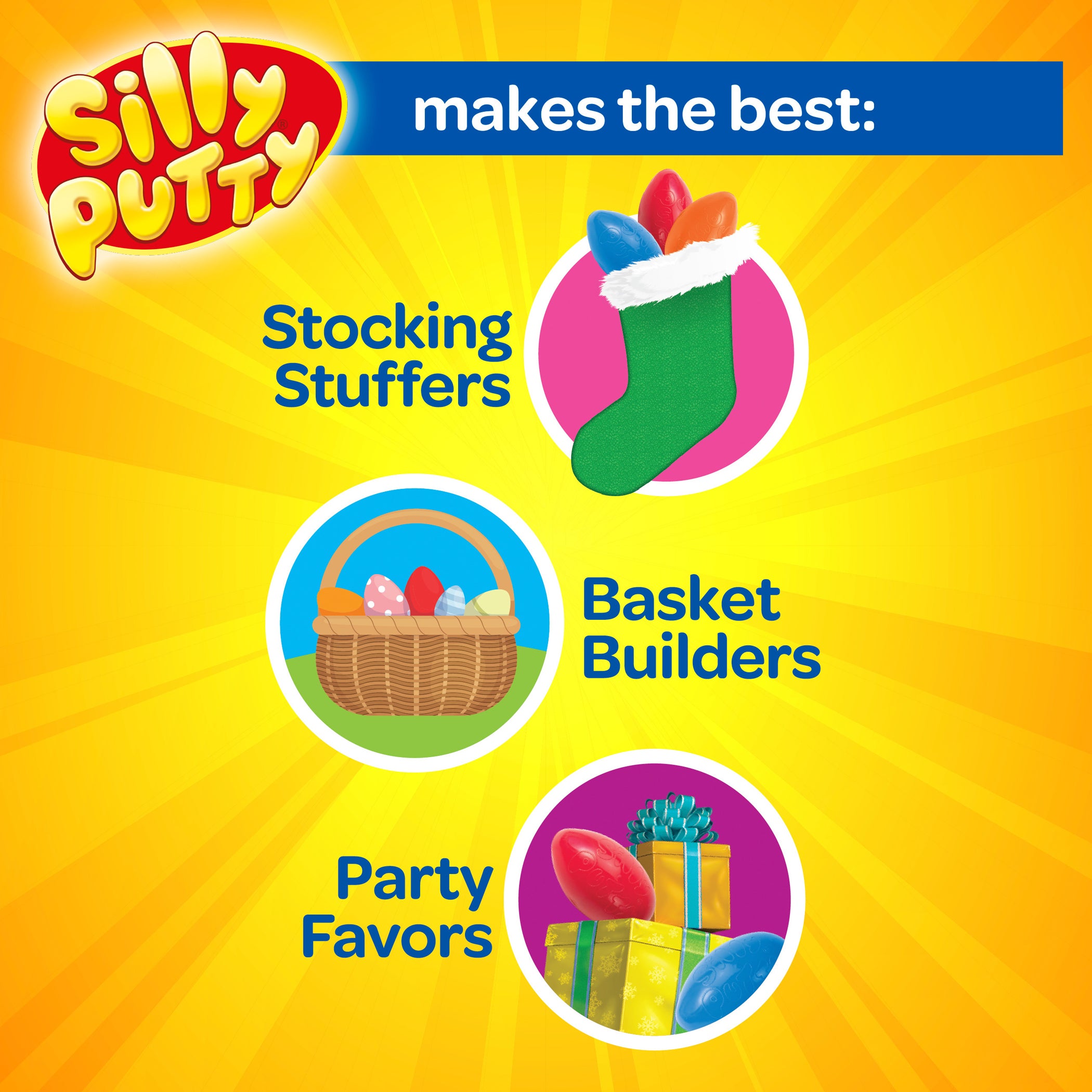 Silly Putty Variety Pack, 4-Pack